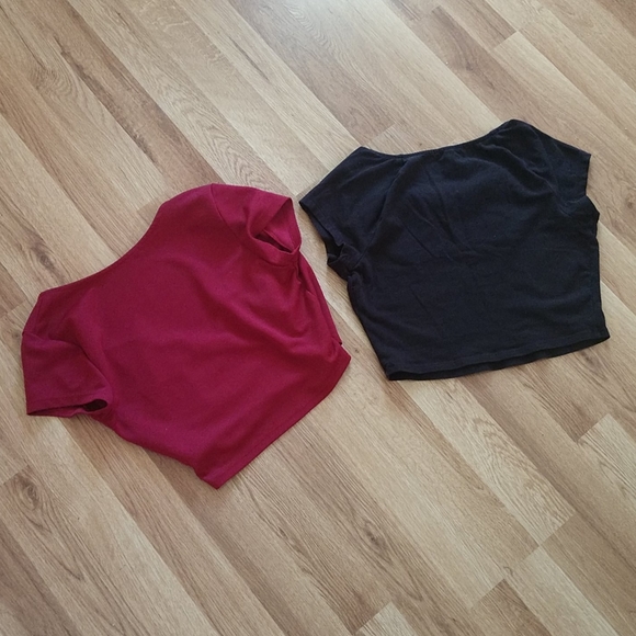 😇 Small Crop Tops 🌼 Charlotte Russe Zipper Zip - Picture 8 of 8